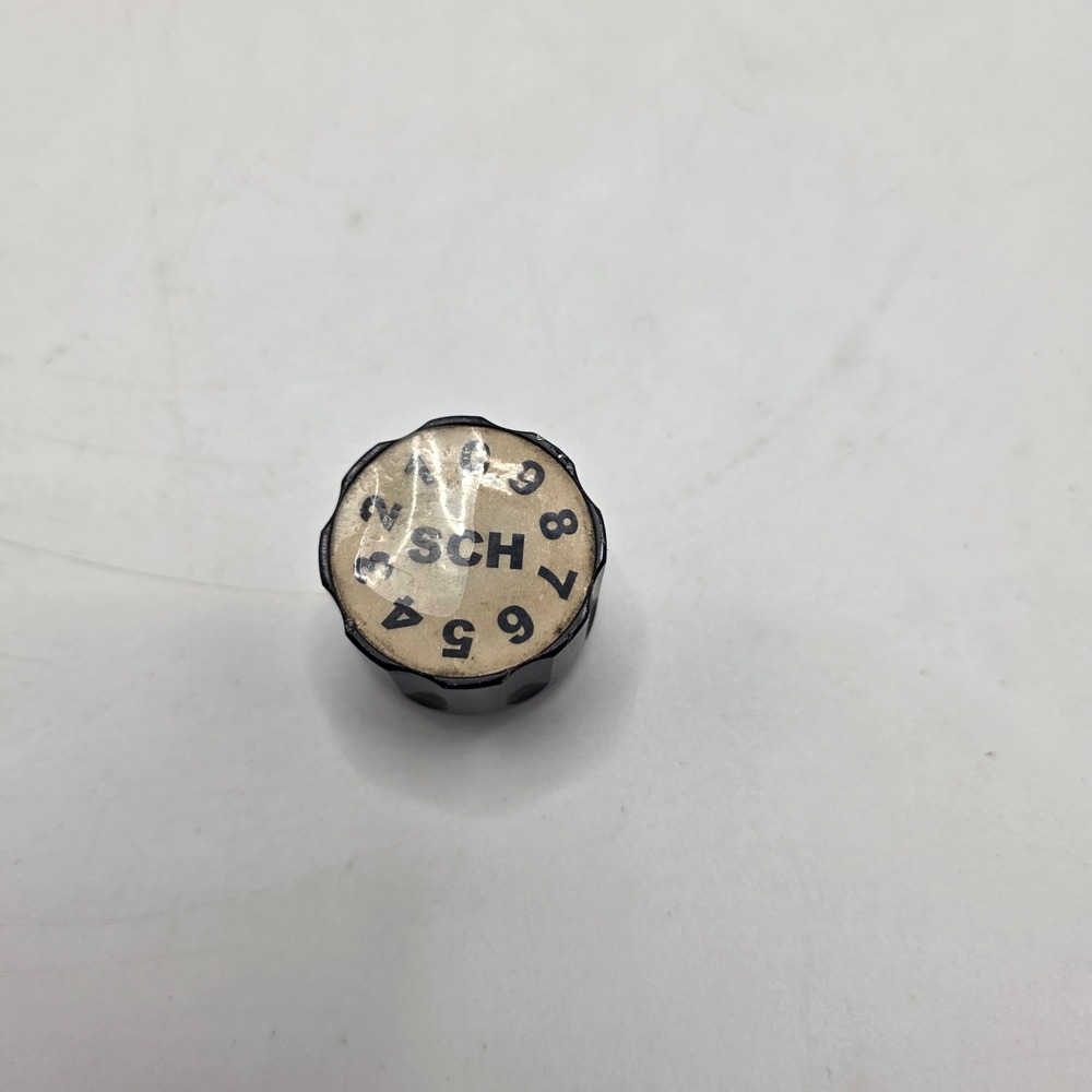 SCH Control Knob RY5090 Numbered 0-9 Dial Black Industrial Replacement Part
